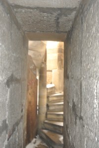 The narrow stairs we trekked up for quite some time.  And got quite winded.