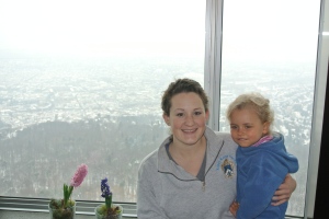 Sophia and I.  You can see Stuttgart far below!