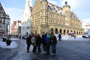 A photo of some of the group in Rothenburg.