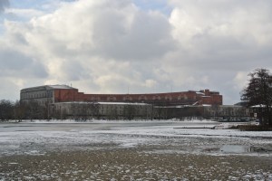 The building that is now the museum and some commerce.