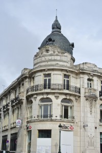 Just a really pretty bank on the corner of the street... Oh Europe.  Always so pretty.