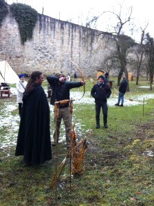 My pal, Zach, shooting archery.